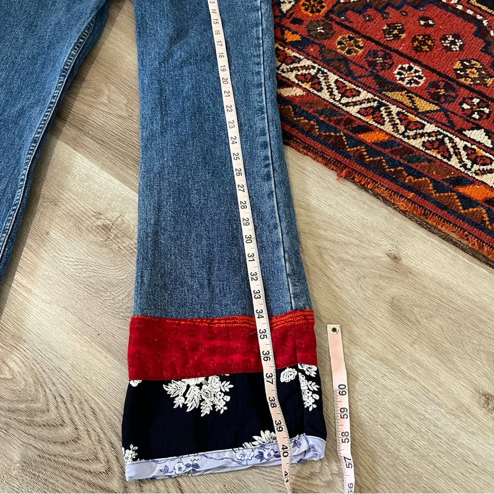 Vintage women’s fabric flare jeans size 28 - Picture 7 of 8